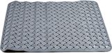 Arte r Artesania Cerd Badmat/douchemat steengrijs geweven patroon 50 x 50 cm - Anti-slip mat voor in de douchecabine
