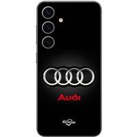 Samsung Galaxy S24 FE Logo Audi gris et rouge Maniacase