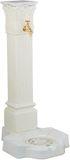 Merkloos waterzuil met kraan - 93 cm - crème/goud