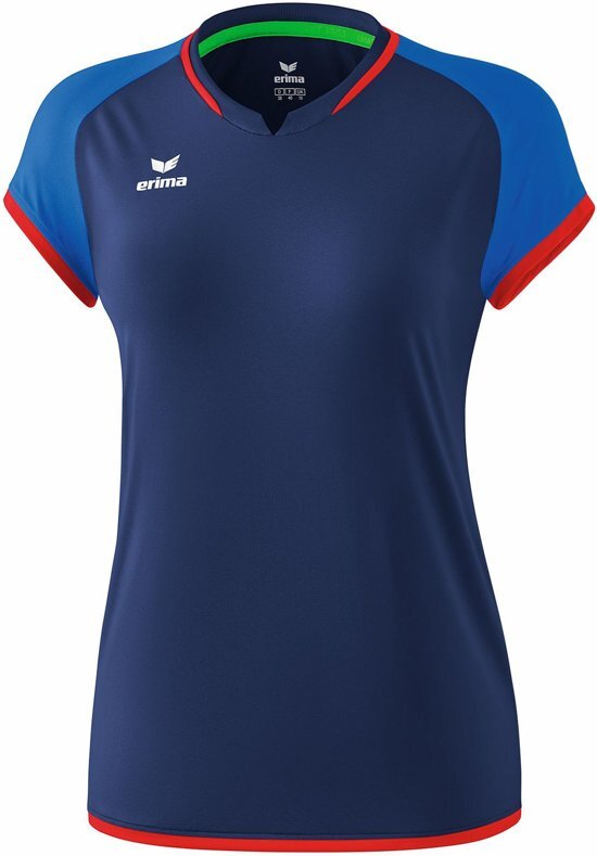 Erima Sportshirt - Maat 42 - Vrouwen - navy/blauw/rood