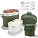 Omgoods - Bundeswehr Service de repas pour camping - Résistant à la chaleur et incluant couverts pliables