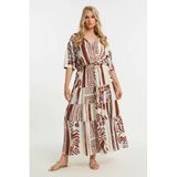 Mat Fashion Maxi Rok Ecru