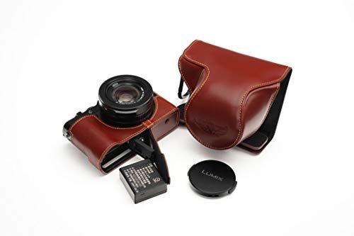 TP Original Handgemaakte Echt Lederen Volledige Camera Case Tas Cover voor LX100 II M2 Bruin