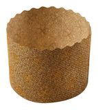 Garcia de Pou Panettone kookvormen in doos, 6 x 4,5 cm, papier, bruin, 30 x 30 x 30 cm