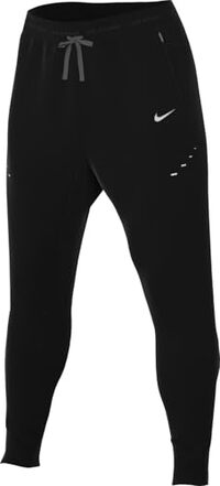 Nike Stride Dri-Fit Web-hardloopbroek voor heren, zwart/reflecterend zilver, HV4544-010, M