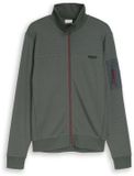 Tom Tailor Sweatvest met zakken op de mouwen - Darkest Olive - Maat XXL