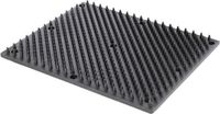 Kerbl Excellent Borstelmat - Bevordert het dierenwelzijn en is een weldaad voor huid en haar - Geschikt voor paarden, kalveren en geiten - L40xB30cm - Zwart