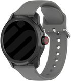 Strap-it Universele 24mm Siliconen Horlogeband Donkergrijs