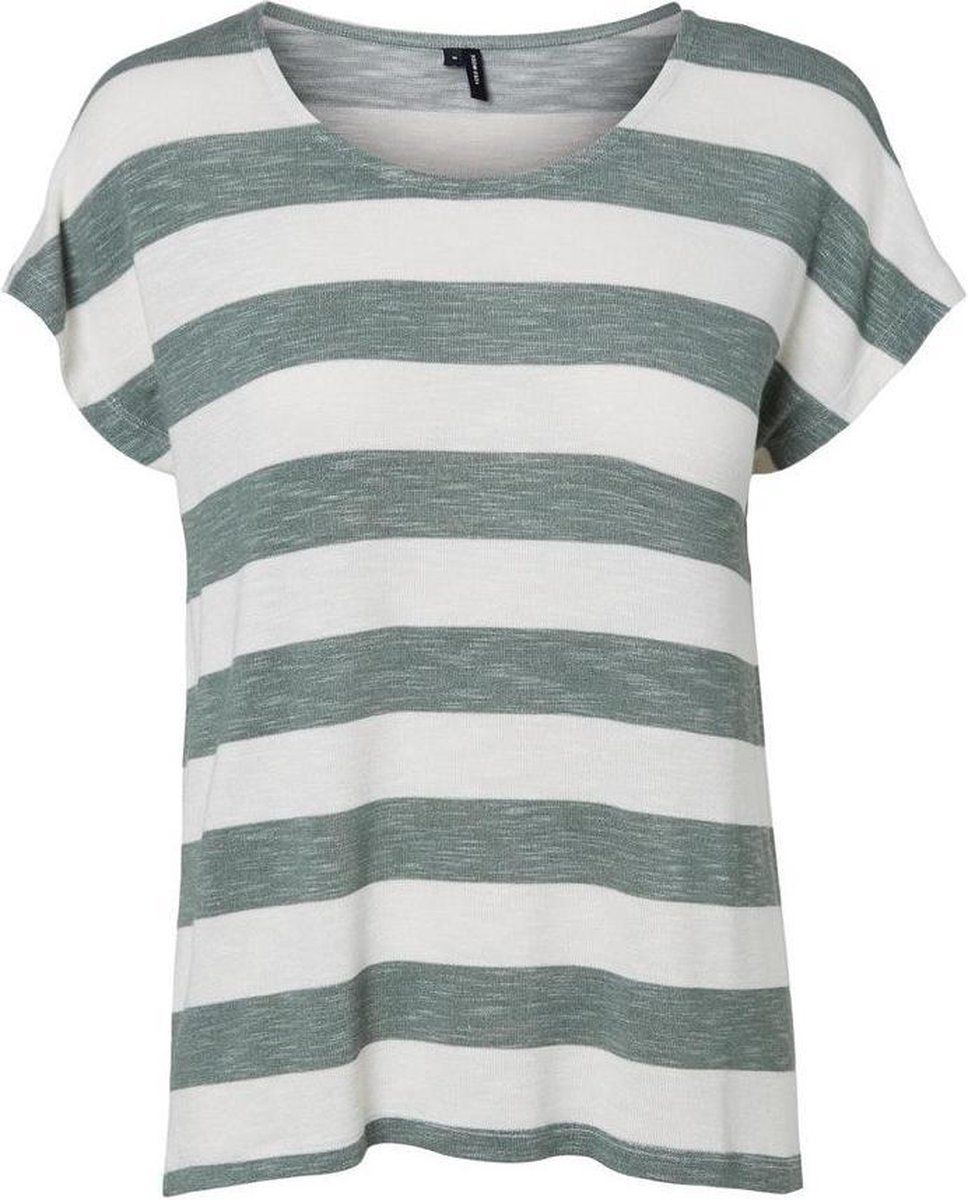 VERO MODA VMWIDE STRIPE S/L TOP GA NOOS Dames Top - Maat XS