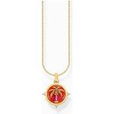 Thomas Sabo KE2204-471-7-L45V Vergoldete Kette mit Palmenanhänger Damen, verstellbar