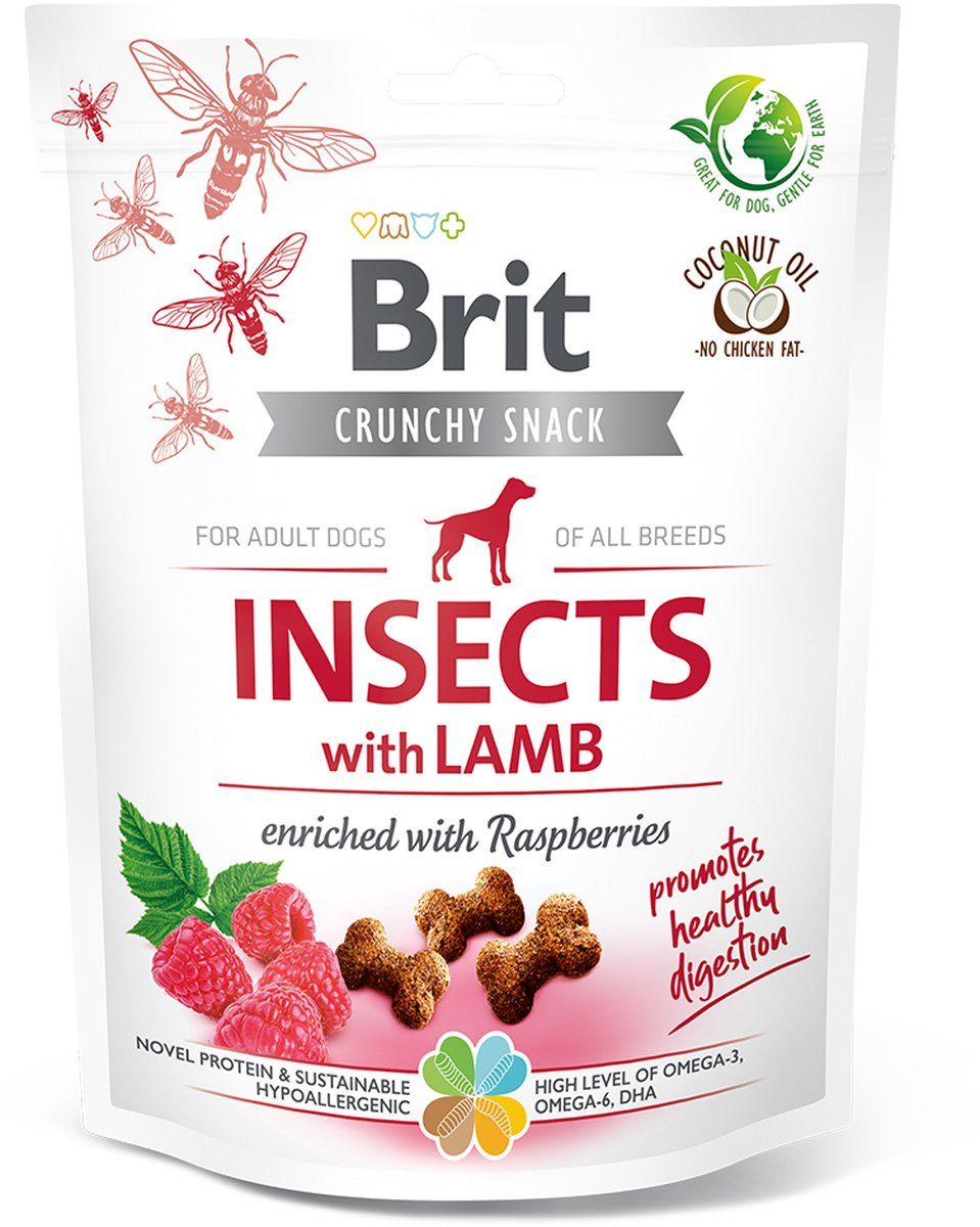 Brit Care Crunchy Snack - Insects with Lamb 200 gr