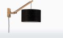 GOOD&MOJO Lampe murale Andes - Bambou/Noir