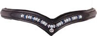 HKM Crystal Pearl Hoofdbanden Zwart Pony