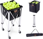 VEVOR Tennisballenwagen Tennisballenmand met Wielen 150 Ballen Opvouwbaar