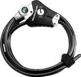 Vélo, Câble antivol réglable de 30 cm à 1,8 m, Câble en acier, Revêtement en vinyle, Mécanisme de verrouillage breveté, 4 clés