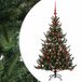 vidaXL Kunstkerstboom met kerstbal 120 cm 150 LED's Warmwit
