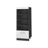 Vicco Keukenrek Fame-Line, Wit Hoogglans/Antraciet, 60 cm