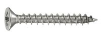 Connex Universele schroeven 4,0 x 25 mm - 1 kg grootverpakking - verzonken kop - PZ Pozidriv aandrijving - volledige schroefdraad - roestvrij staal