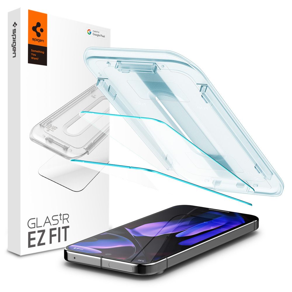 Spigen GLAS.tR EZ Fit Screenprotector voor Google Pixel 9 Pro XL - 2 Stuks