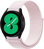 By Qubix - Sport Loop nylon bandje voor Garmin Vivoactive 4 / 4L - Lichtroze - 22mm