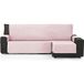 ECOMMERC3 Bankhoes Chaise Long 240 cm, zalmkleurig