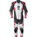 GMS-Moto GRC-1, combinaison en cuir 1pcs. , couleur: Noir/Blanc/Rouge/Gris , taille: 48