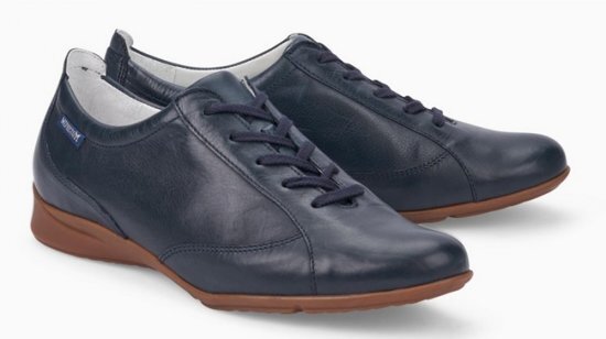 Mephisto VALENTINA lederen veterschoen voor dames donkerblauw