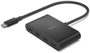 Belkin 4-Port USB-C Hub - 100W PD - Black