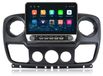 Awesafe 10,1-inch autoradio voor Renault Master, Opel Movano B, Nissan NV400 (2010-2021) met dubbele draaiknoppen, draadloze CarPlay en Android Auto, Bluetooth, Linux