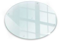 Tulup Planche à découper en verre - 30 cm - Transparent
