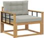 vidaXL Fauteuil Polyester Wit