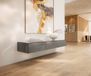 Cuor Lowboard 150 cm Keramik Beton Grau 1 porte 1 tiroir Flottant