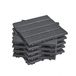 SoBuy Dalles de terrasse pour extérieur, 15 pièces, dalles clipsables, pour extérieur, revêtement de sol pour balcon et terrasse, gris, 30,5 x 30,5 x 2 cm SDA14-HG