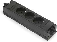Bachmann stekkerdoos met Wieland GST18® installatiestekker en 3 contacten / zwart