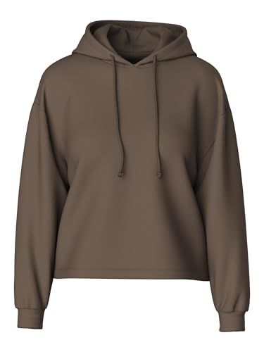 PIECES Women's Hoodie with Tie Band, Morel, S