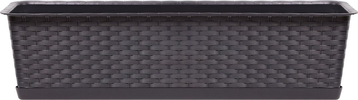Prosperplast Ratolla Rotan Plantenbak - Donkerbruin - 6.3 Liter - 40 x 17 x 15 cm