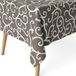 ECOMMERC3 Vlekafstotend tafelkleed voor rechthoekige tafel, afmeting 200 x 140 cm, vuilafstotend tafelkleed, extra zacht en waterdicht, linnen kleur