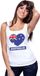 Bellatio Decorations Australie singlet shirt/ tanktop met Australische vlag in hart wit dames S