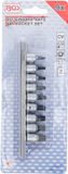BGS Dopsleutelbitset - 1/4 - Torx-plus met boring TS10-TS50 - 9 delig