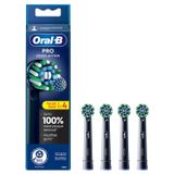 Oral-B CrossAction Opzetborstels - Zwart - 4 Stuks