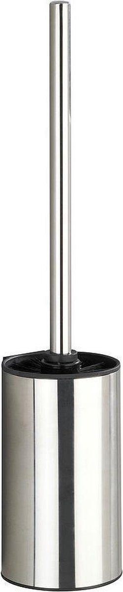 WENKO Toiletborstel En Houder Detroit 9 X 40 Cm Rvs Zilver