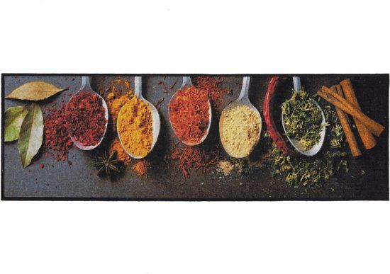 MD-Entree Keukenmat spicy kithcen 50x150 cm - Grijs