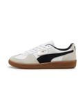 PUMA Palermo sneakers en cuir unisexe, Gris/Blanc, Taille 35,5