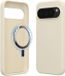 kwmobile telefoonhoesje geschikt voor Google Pixel 10 / Pixel 10 Pro - Hoesje met magneet compatibel met MagSafe - Smartphone case in mat crème
