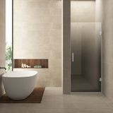 Wiesbaden Less Nisdeur Glasplaat - Rechts - 70x200cm - 8mm - Helder naar Spiegelrook Glas - Nano Coating