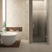 Wiesbaden Less Nisdeur Glasplaat - Rechts - 70x200cm - 8mm - Helder naar Spiegelrook Glas - Nano Coating