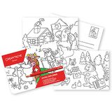 Caran d'Ache Swiss Explorer 0454.701 Kaarten om in te kleuren, 12 stuks, afmetingen: 10,5 cm x 14,8 cm