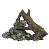 Nobby 28722 Aqua Ornaments hout met rots 23,5 x 9 x 14,7 cm