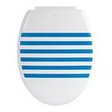 MSV WC-bril Seauville blauw, 47 x 36,5 x 3,5 cm