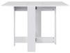 Table de salle à manger pour la cuisine - Table de salle à manger carrée - 103 x 76 x 73,4 cm - Adapté pour 4 personnes - Style moderne et minimaliste - Petite table pour salle à manger ou cuisine - Blanc